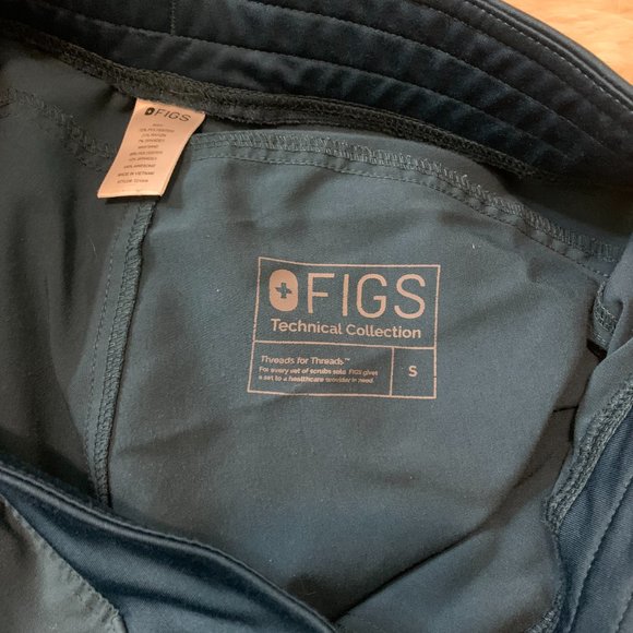 Kate Cargo Scrub Pants, Caribbean Blue SP - Picture 2 of 3